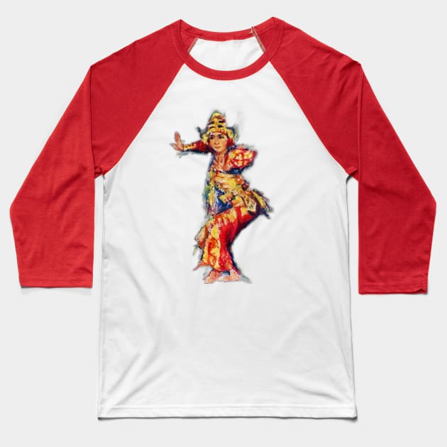 Balinese Dancer Baseball T-Shirt by Yudi's-Craft